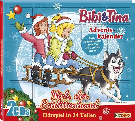 Bibi und Tina Adventskalender: Nick der Schlittenhund, 2 CDs