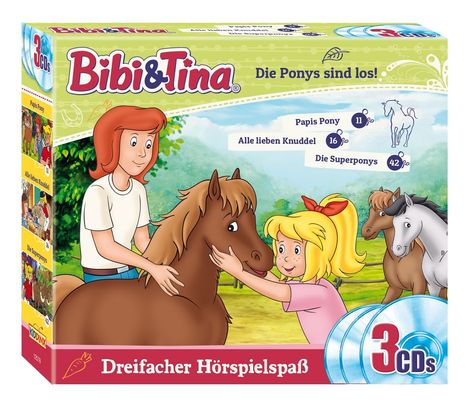 Bibi &amp; Tina - Die Ponys sind los, 3 CDs