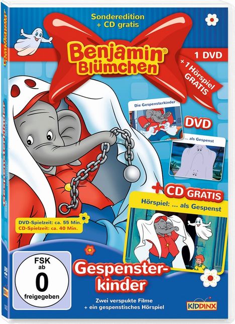 Benjamin Blümchen: Gespensterkinder, 1 DVD und 1 CD