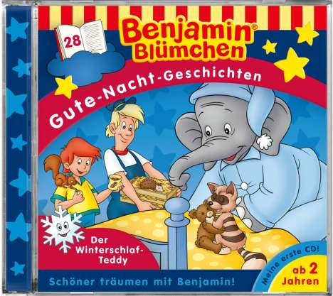 Benjamin Blümchen Gute-Nacht-Geschichten 28: Der Winterschlaf-Teddy, CD