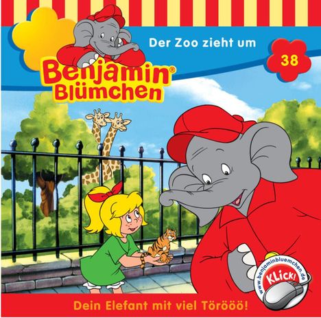 Elfie Donnelly: Benjamin Blümchen (Folge 38) Der Zoo zieht um, CD