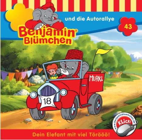 Elfie Donnelly: Benjamin Blümchen (Folge 43) ... und die Autorallye, CD