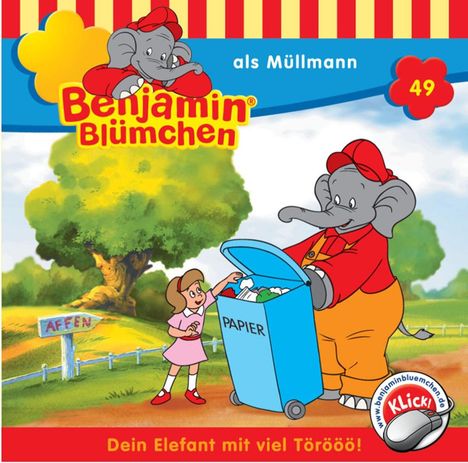 Elfie Donnelly: Benjamin Blümchen (Folge 49) ... als Müllmann, CD