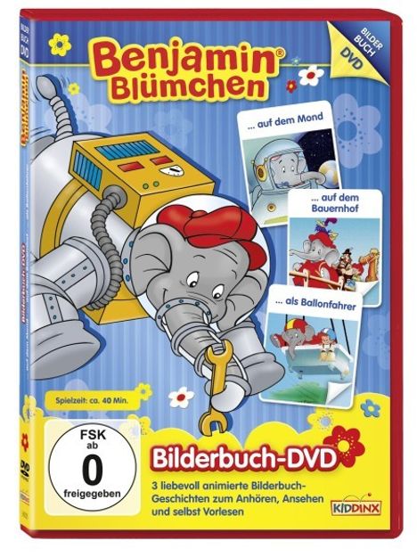 Benjamin Blümchen - ...auf dem Mond / ...auf dem Bauernhof / ...als Ballonfahrer (Bilderbuch-DVD), DVD