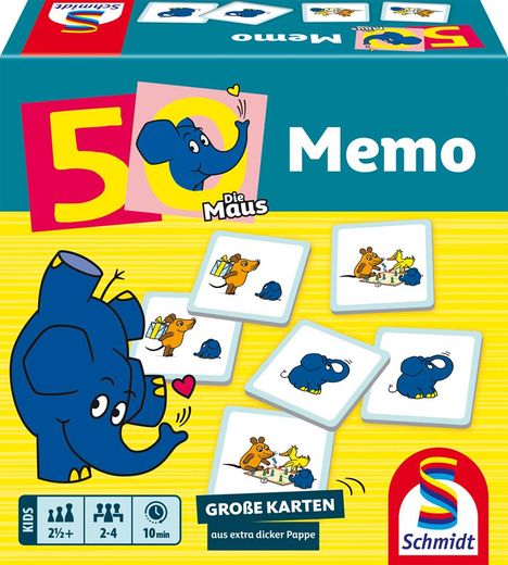 Die Maus, Elefanten-Memo, 50. Jubiläum, Spiele