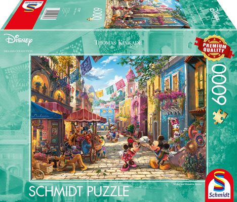Disney, Mickey &amp; Minnie in Mexico (6000 Teile Puzzle), Spiele