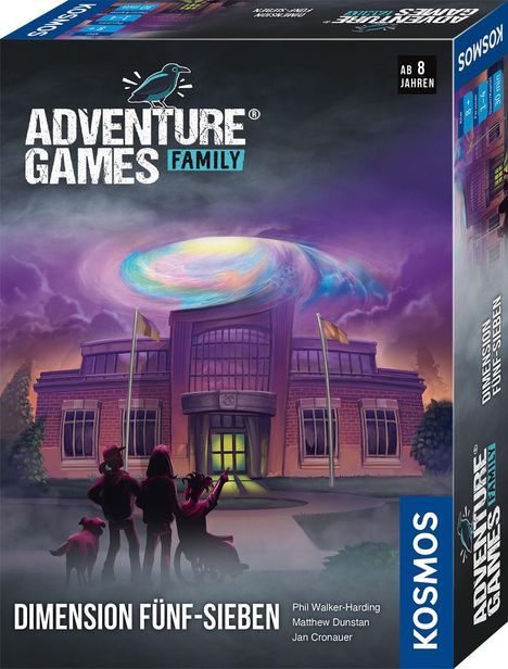 Phil Walker-Harding: Adventure Games Family - Dimension Fünf-Sieben, Spiele