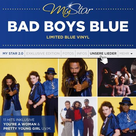 Bad Boys Blue: My Star (Limited Numbered Edition) (Blue Vinyl), LP