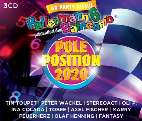 Ballermann 6 Balneario präsentiert die Pole Position 2020, 3 CDs