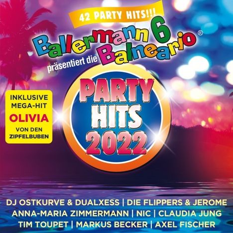 Ballermann 6 Balneario präs.: Die Party Hits 2022, 2 CDs