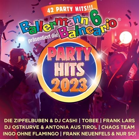 Ballermann 6 Balneario präsentiert: Die Party Hits 2023, 2 CDs