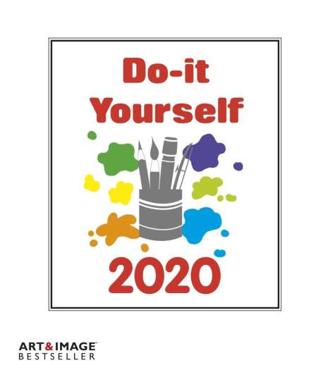 Do-it-Yourself Bastelkalender 2020 klein. Bastelpapier weiß, Diverse