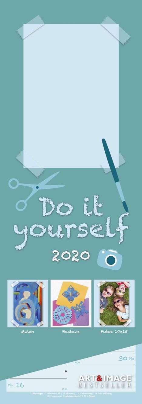Do-it-Yourself Bastelka. 2020 Streifen, Kalender