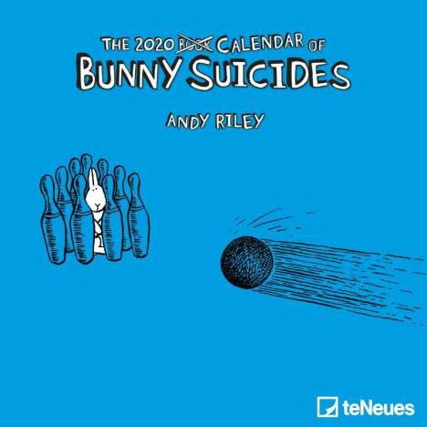 Andy Riley: Bunny Suicides 2020 Mini-Broschürenkalender, Diverse