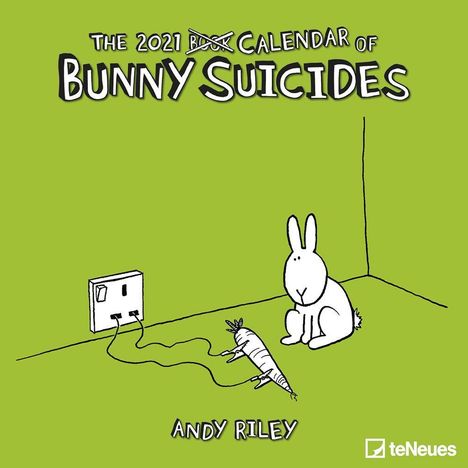 Andy Riley: Bunny Suicides 2021 Broschürenkalender, Kalender