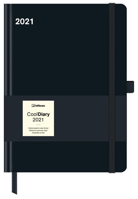 Cool Diary Wochenkal. Black 2021 16x22, Buch