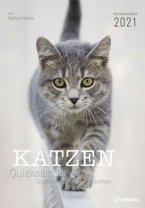 Stefan Heine: Katzen Quizkalender 2021, Kalender