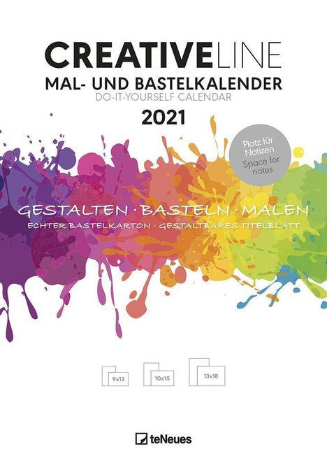 Mal- und Bastelkalender 2021/ 21x29,7, Kalender