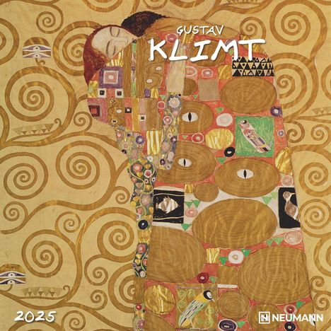 Gustav Klimt 2025 - Wand-Kalender - Broschüren-Kalender - 30x30 - 30x60 geöffnet - Kunst-Kalender, Kalender