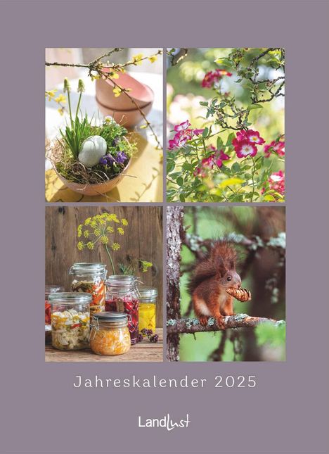 Landlust: Jahreskalender 2025 Wand-Kalender - Poster-Kalender - Fotografie - Gartenkalender 45x62, Kalender