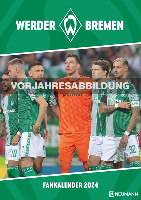 Werder Bremen 2025 - A3-Kalender - Fußball-Kalender - Fan-Kalender - 29,7x42 - Sport, Kalender