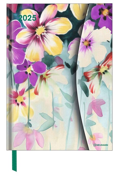 Flower Fantasy 2025 - Diary - Buchkalender - Taschenkalender - 16x22, Buch