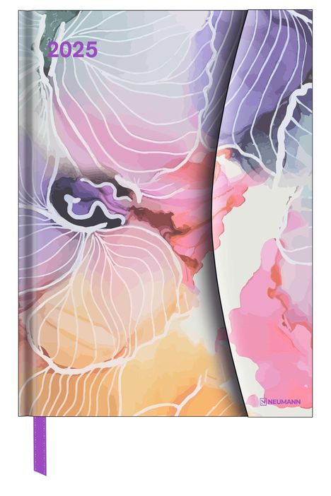 Watercolours 2025 - Diary - Buchkalender - Taschenkalender - 16x22, Buch