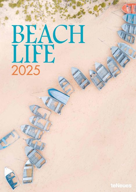 teNeues - Beach Life 2025 Wandkalender, 29,7x42cm, Kalender mit beeindruckenden Fotografien von den Stränden dieser Welt, Meerblick, Wellenrauschen und Sehnsucht nach Urlaub, mit Spiralbindung, Kalender