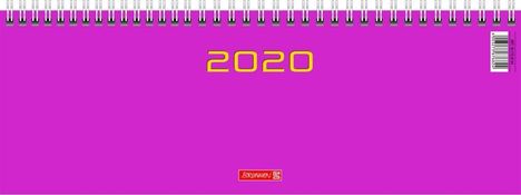 Brunnen Querterminkalender 2020, Modell 772 pink, Diverse