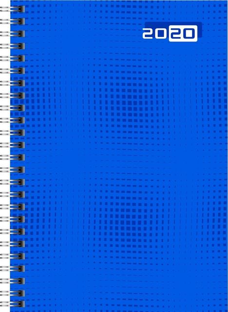 rido Buchkalender 2020 futura 2 Wire-O blau, Buch