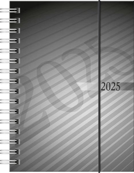 rido/idé 7013102905 Taschenkalender Modell perfect/Technik I (2025)| 2 Seiten = 1 Woche| A6| 160 Seiten| PP-Einband| anthrazit, Buch