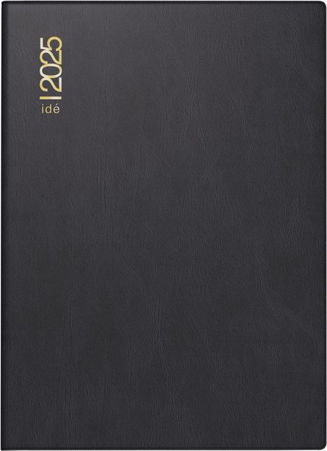 rido/idé 7013202905 Taschenkalender Modell perfect/Technik I (2025)| 2 Seiten = 1 Woche| A6| 144 Seiten| Kunststoff-Einband| schwarz, Buch