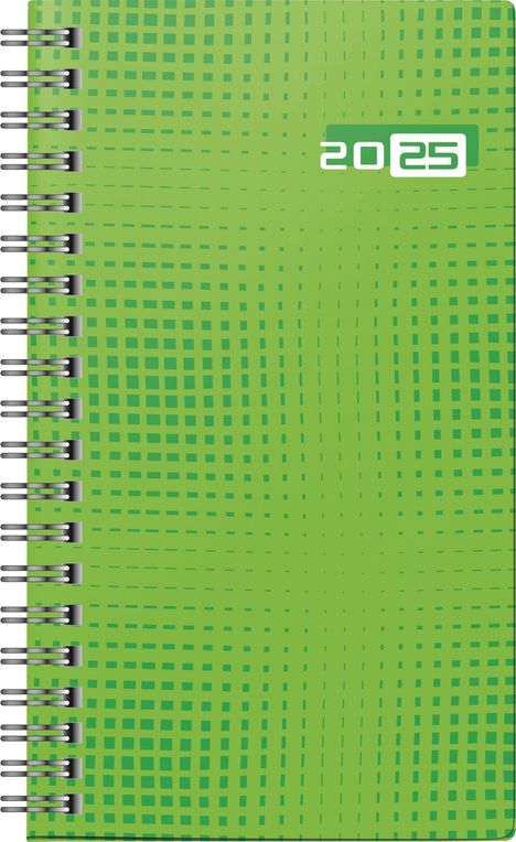 rido/idé 7016907015 Taschenkalender Modell Taschenplaner int. (2025)| 2 Seiten = 1 Woche| A6| 144 Seiten| Grafik-Einband| grün, Buch