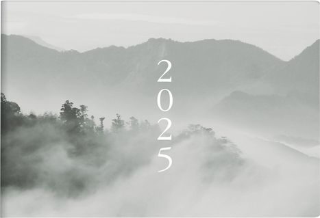 rido/idé 7017507015 Taschenkalender Modell Septimus (2025) "Cloudy Mountains"| 2 Seiten = 1 Woche| A6 quer| 128 Seiten| Grafik-Einband| grün, Buch
