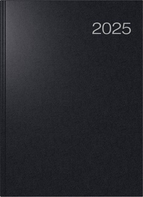 rido/idé 7027503905 Buchkalender Modell Conform (2025)| 1 Seite = 1 Tag| A4| 384 Seiten| Balacron-Einband| schwarz, Buch