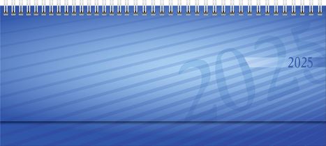 rido/idé 7036102305 Querterminbuch Modell septant (2025)| 2 Seiten = 1 Woche| 305 × 105 mm| 128 Seiten| PP-Einband| blau, Kalender