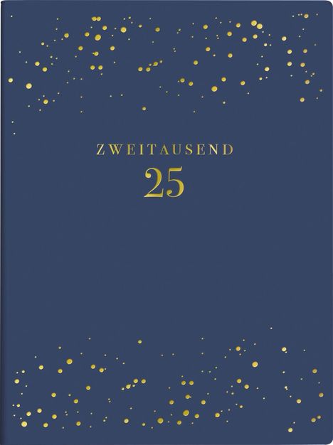 rido/idé 7013603025 Taschenkalender Young Line Mini (2025) "Starry Night"| 2 Seiten = 1 Woche| A6| 160 Seiten| Kunstleder-Einband| dunkelblau, Buch