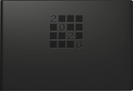 rido/idé 7017561906 | Taschenkalender Mod. Septimus 2026 | A6 quer, Papier, schwarz, Buch