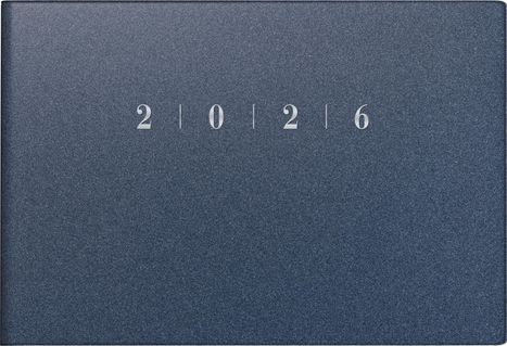 rido/idé 7017563306 | Taschenkalender Mod. Septimus 2026 | A6 quer, Kunststoff, blau, Buch