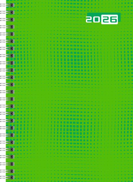 rido/idé 7021007016 | Buchkalender Mod. futura 2 2026 | A5, Papier, grün, Buch