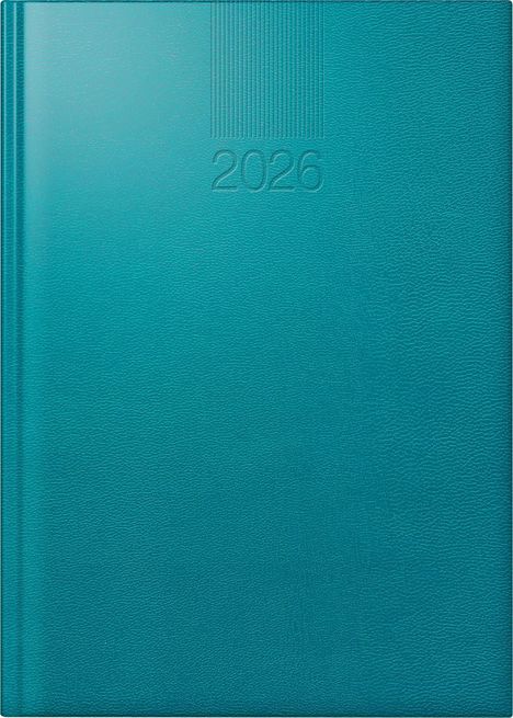 rido/idé 7028903386 | Buchkalender Mod. ROMA 1 2026 | A5, Kunststoff, dunkelblau, Buch