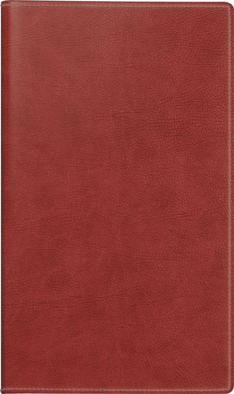 rido/idé 7045424706 | Taschenkalender Mod. Miniplaner d 15 2026 | A6, Kunstleder, rotbraun, Buch