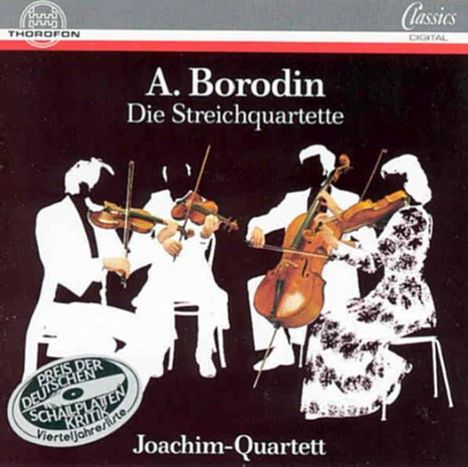 Alexander Borodin (1833-1887): Streichquartette Nr.1 &amp; 2, CD