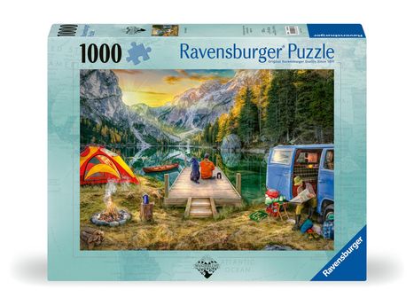 Ravensburger Puzzle 12000076 - Calm Campsite - 1000 Teile Puzzle für Erwachsene und Kinder ab 14 Jahren, Diverse