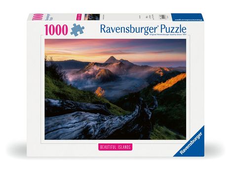 Ravensburger Puzzle Beautiful Islands 12000158 - Stratovulkan Bromo, Indonesien - 1000 Teile Puzzle für Erwachsene und Kinder ab 14 Jahren, Diverse