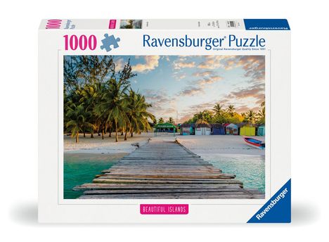 Ravensburger Puzzle Beautiful Islands 12000159 - Karibische Insel - 1000 Teile Puzzle für Erwachsene und Kinder ab 14 Jahren, Diverse