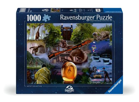 Ravensburger Puzzle 12000187 - Jurassic Park - 1000 Teile Universal VAULT Puzzle für Erwachsene und Kinder ab 14 Jahren, Diverse
