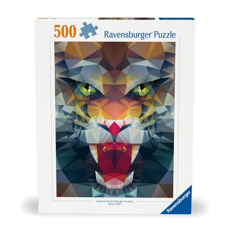 Ravensburger Puzzle - 12000239 Löwe aus Polygonen - 500 Teile, Diverse