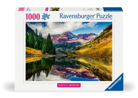 Ravensburger Puzzle 12000255 - Aspen, Colorado - 1000 Teile Puzzle, Beautiful Mountains Kollektion, für Erwachsene und Kinder ab 14 Jahren, Diverse