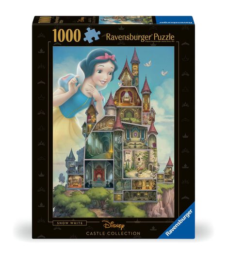 Ravensburger Puzzle 12000257 - Snow White - 1000 Teile Disney Castle Collection Puzzle für Erwachsene und Kinder ab 14 Jahren, Diverse